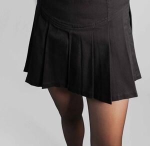 OAK + FORT Black Pleated Mini Skirt